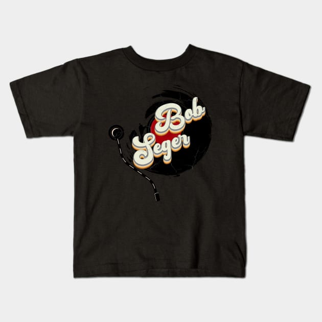 Robert Clark Seger // Vinyl Vintage Aesthetic Kids T-Shirt by Quartz Piorus